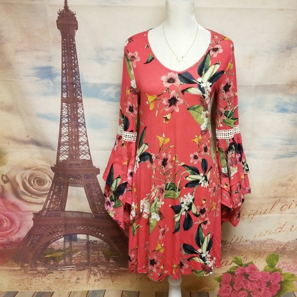 Cupio floral boho dress